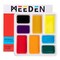 MEEDEN 8-Well Ceramic Artist Paint Palette, Square Porcelain Watercolor Palette, White Ceramic Mixing Tray for Gouache Painting, Oil Painting, Acrylic Painting & Tempera Painting, 7"× 7"× 0.9"